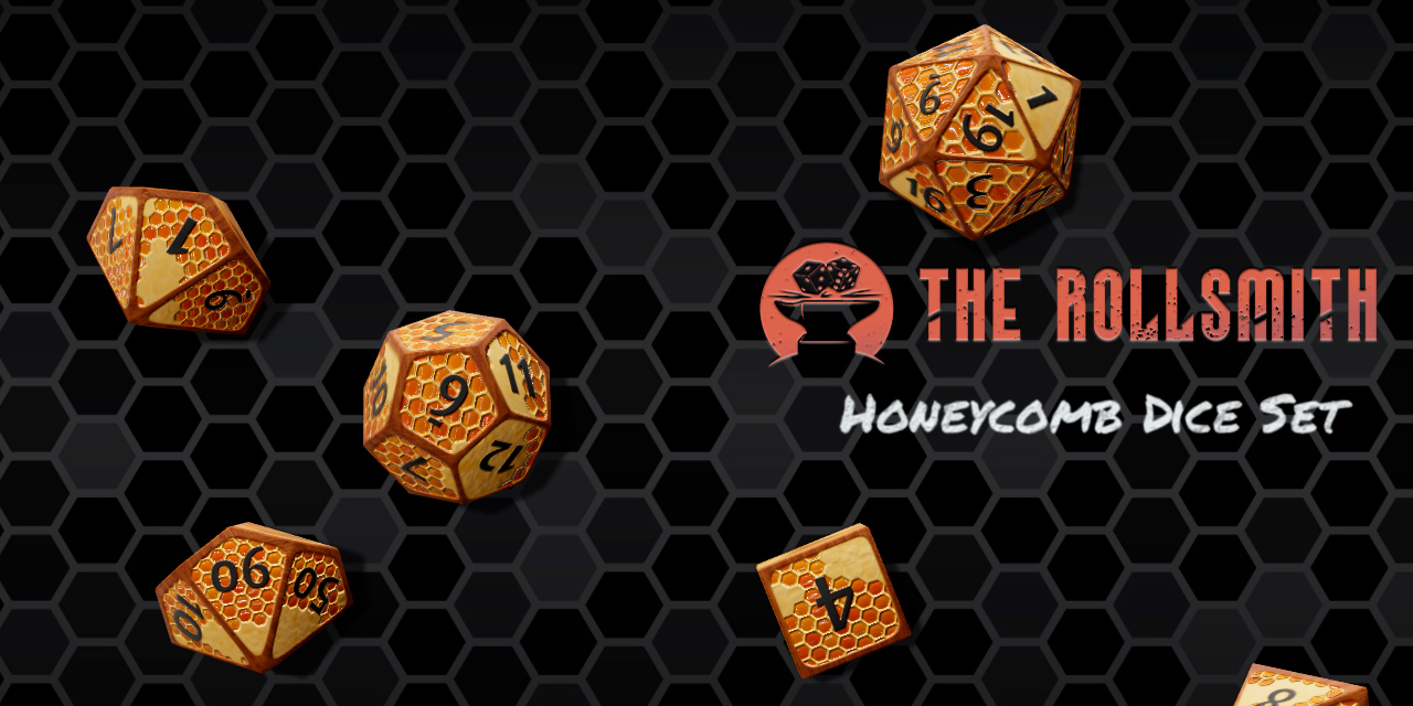 The Rollsmith - Honeycomb Dice Set